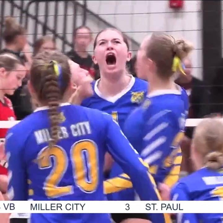 Miller City sweeps St. Paul to advance to regional final